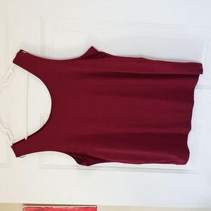 Tank top burgundy maroon p/XL christopher &banks